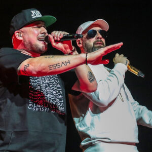 Kool Savas und Sido live in der Jahrhunderthalle Frankfurt bei der Royal Bunker Tour mit energiegeladener Hip-Hop-Show und begeisterten Fans