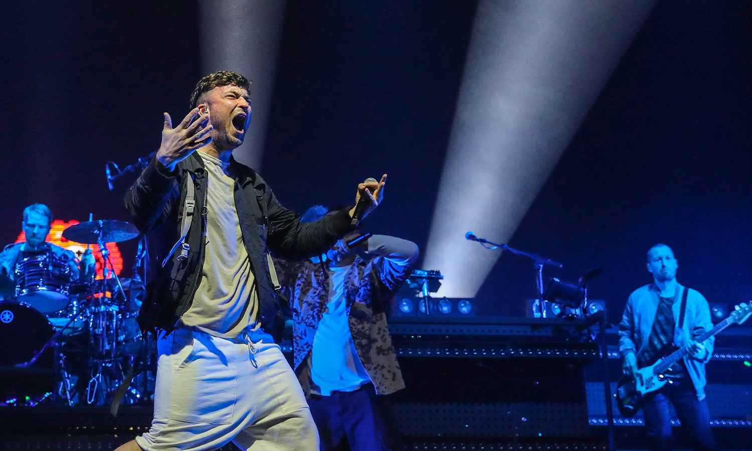 Rapper Marteria während seiner ROSWELL Tour 2018 in der Maimarkthalle Mannheim.