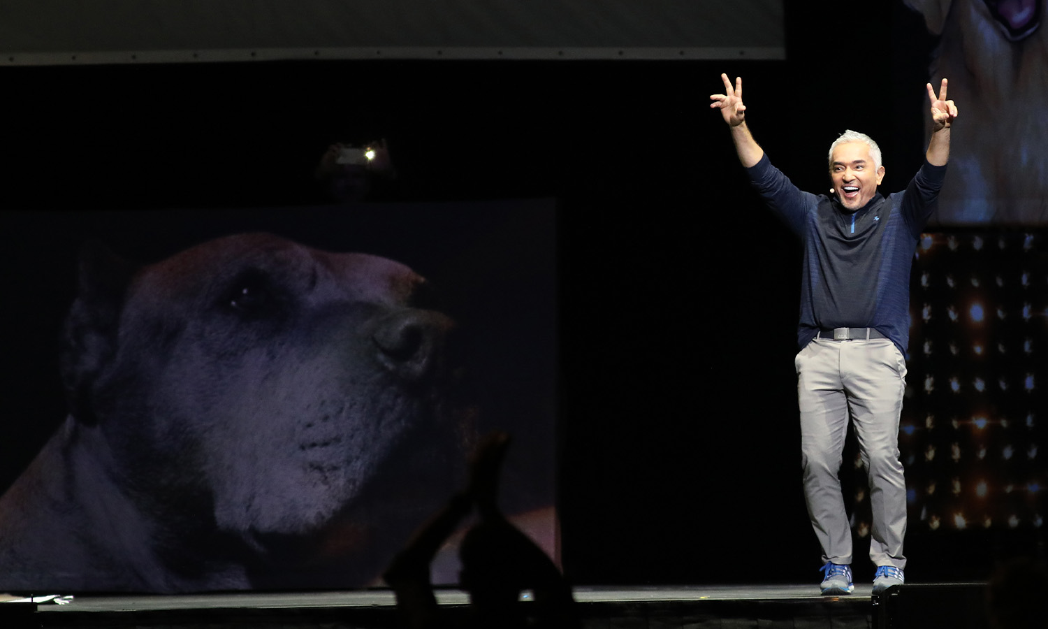 Cesar Millan präsentiert seine Show Once Upon A Dog in der SAP Arena Mannheim