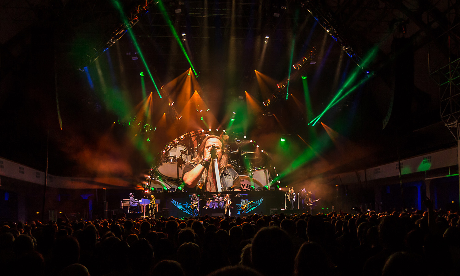 Lynyrd Skynyrd während ihres Konzerts in der Festhalle Frankfurt auf der Abschiedstour