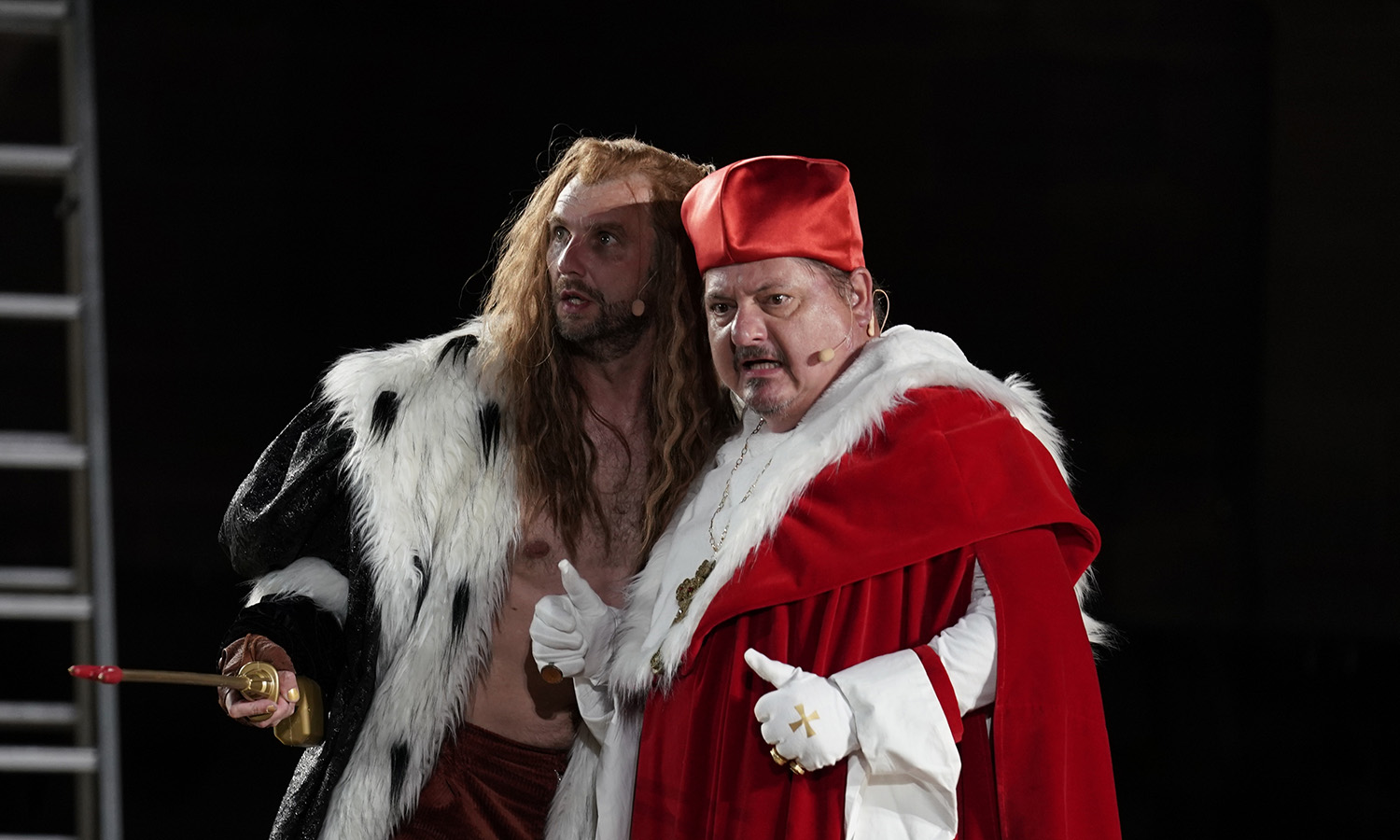 Generalprobe des Stücks LUTHER bei den Nibelungen-Festspielen 2021 vor dem Wormser Kaiserdom