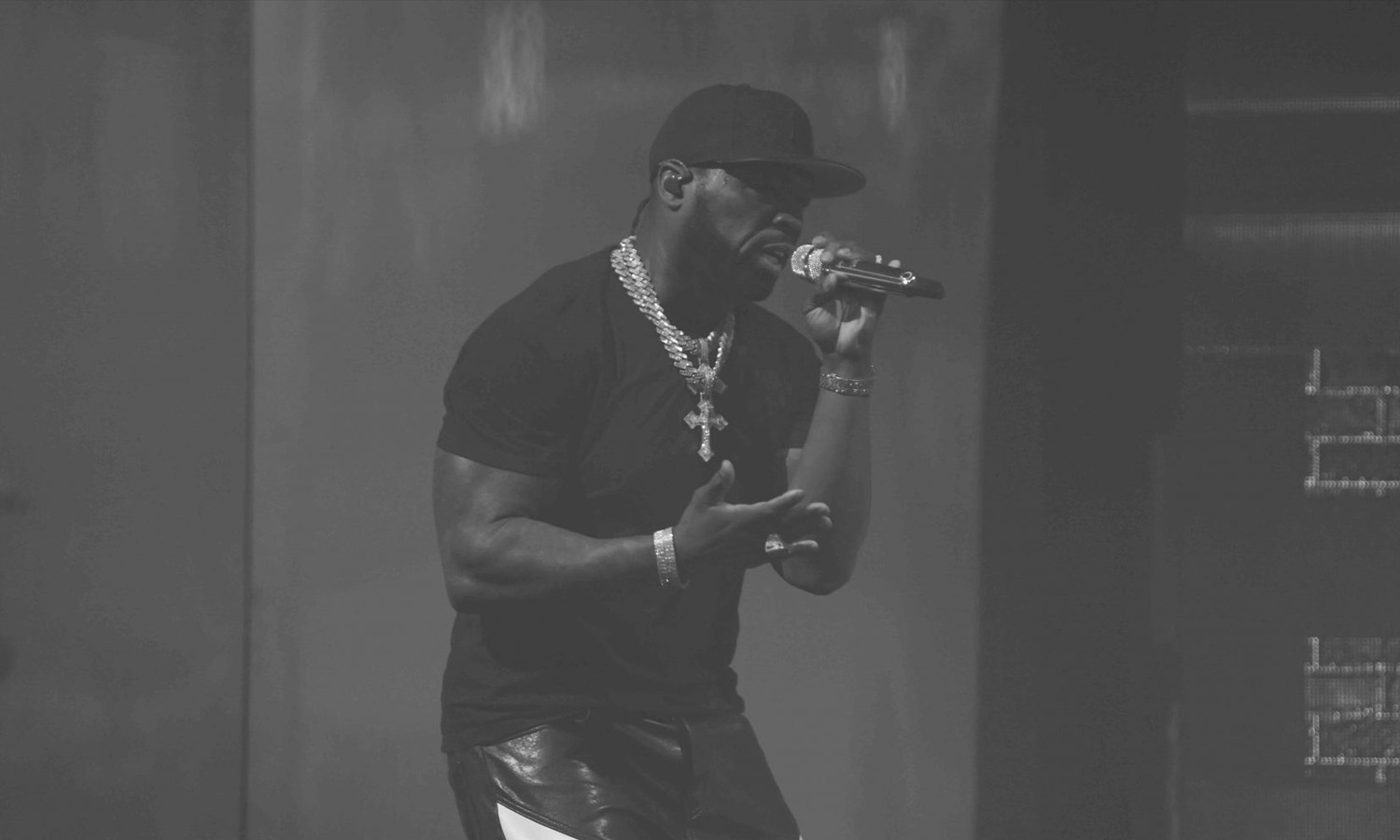 50 Cent live bei der Final Lap Tour 2023 in der SAP Arena Mannheim