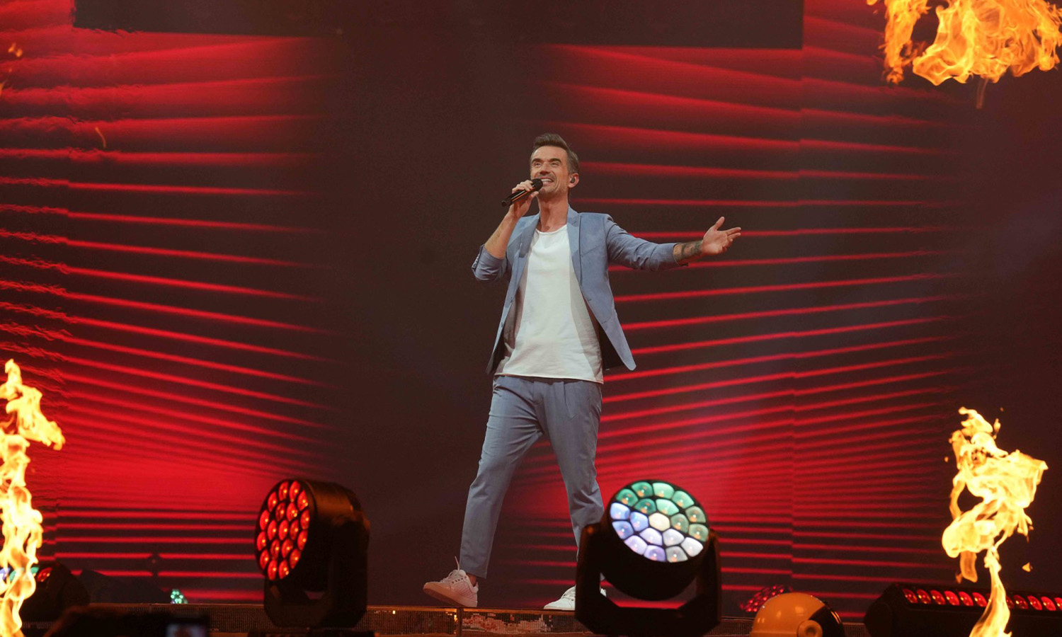 Florian Silbereisen beim großen Schlagerfest XXL in der SAP Arena Mannheim 2024