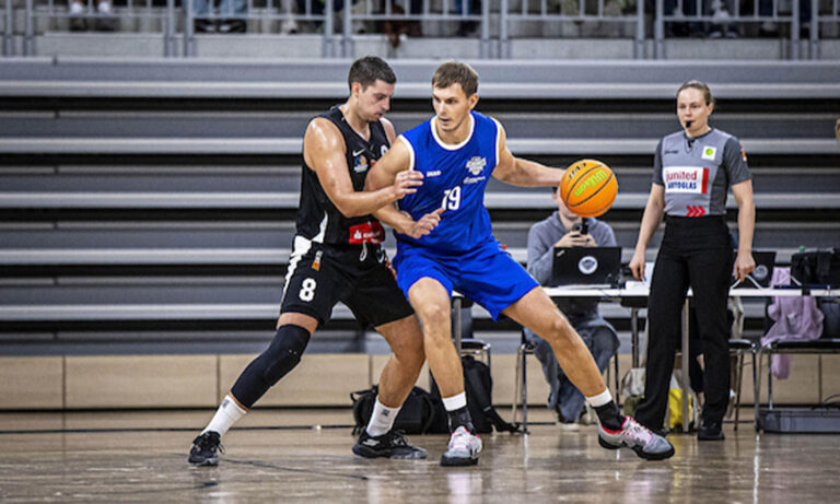 Spielszene zwischen den MLP Academics Heidelberg und den TSG Reutlingen Ravens am 22. August 2026 im SNP dome