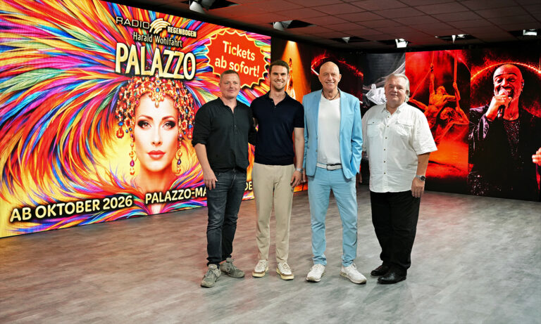 Internationale Artisten der PALAZZO Show 2026 in Mannheim mit Akrobatik, Stepptanz, Comedy und Live-Gesang im Spiegelpalast