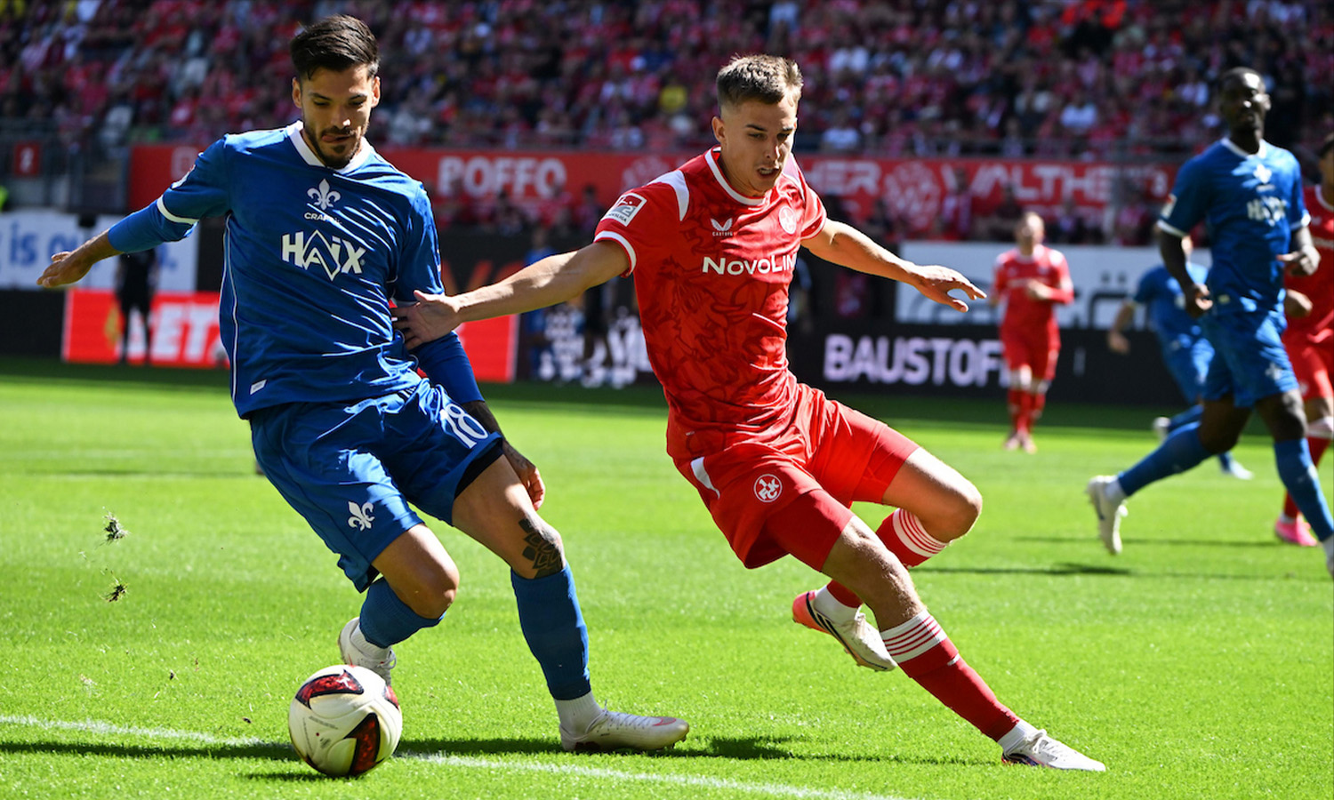 Spielszene zwischen dem 1. FC Kaiserslautern und dem SV Darmstadt 98 am 5. September 2026 im Fritz-Walter-Stadion