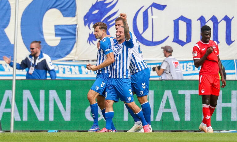 Spielszene zwischen dem 1. FC Magdeburg und dem 1. FC Kaiserslautern am 12. September 2026 in der Avnet Arena